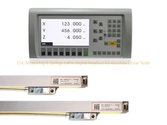 Bộ đọc kết quả kỹ thuật số cho máy tiện CNC đo lường 6 lò xo, có thước đo tuyến tính tuyệt đối